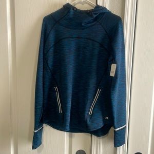 NWT Fleece lined Gap cowl neck hoodie. Size L